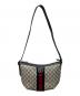GUCCI (グッチ) オフディアGGショルダーバッグ ネイビー×ベージュ：100000円