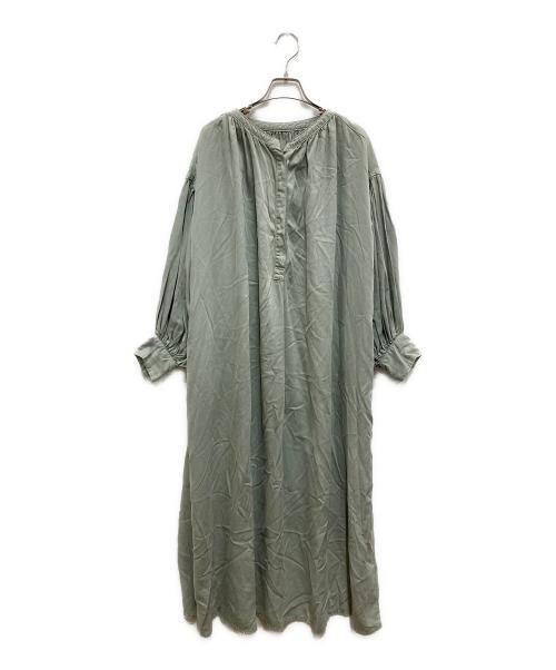 Healthy DENIM（ヘルシーデニム）Healthy denim (ヘルシーデニム) ボリュームマキシワンピースBroom グリーン サイズ:１の古着・服飾アイテム