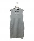 YOKO CHANヨーコチャン）の古着「ブラウスワンピース」｜スカイブルー