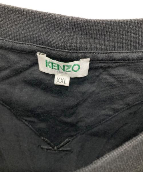 KENZO（ケンゾー）KENZO (ケンゾー) CURSIVE LOGO/カッシブ ロゴ ホワイト×ブラック サイズ:XXLの古着・服飾アイテム