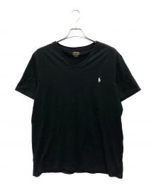 POLO RALPH LAUREN（ポロ・ラルフローレン）の古着「ポニー刺繍カットソー」｜ブラック