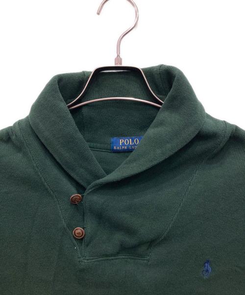 POLO RALPH LAUREN（ポロ・ラルフローレン）POLO RALPH LAUREN (ポロ・ラルフローレン) ポニー刺繍スウェット グリーン サイズ:XLの古着・服飾アイテム