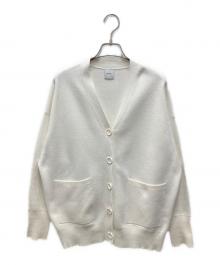 Spick and Span（スピック＆スパン）の古着「C/ACダブルジャガードカーディガン」｜ホワイト