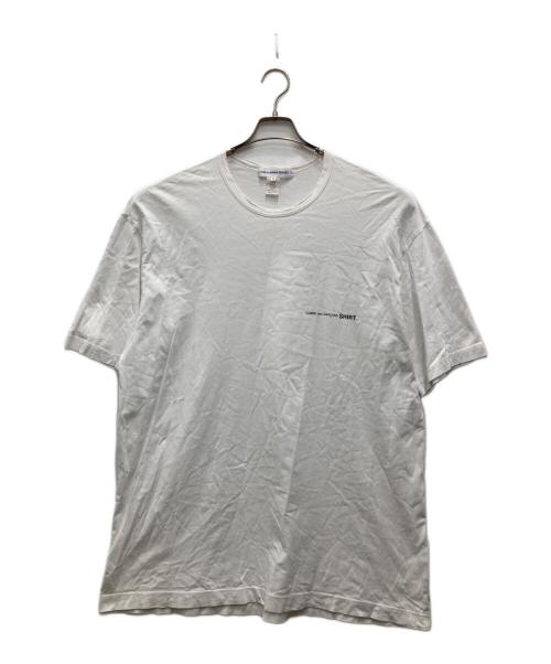 COMME des GARCONS SHIRT（コムデギャルソンシャツ）COMME des GARCONS SHIRT (コムデギャルソンシャツ) ロゴTシャツ ホワイト サイズ:XLの古着・服飾アイテム