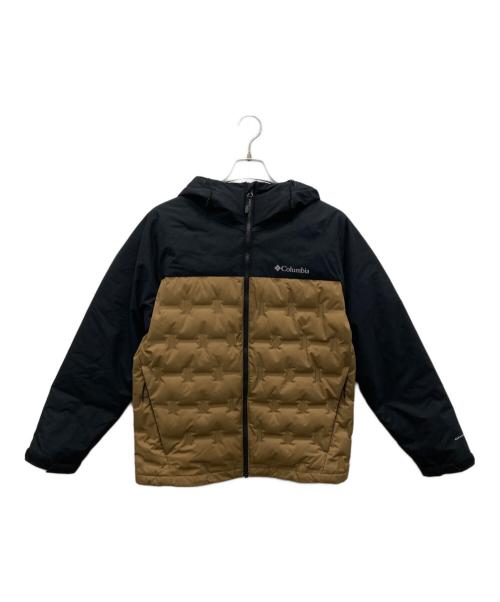 Columbia（コロンビア）Columbia (コロンビア) グランドトレック2ダウンフーディッドジャケット ブラック×ブラウン サイズ:Mの古着・服飾アイテム