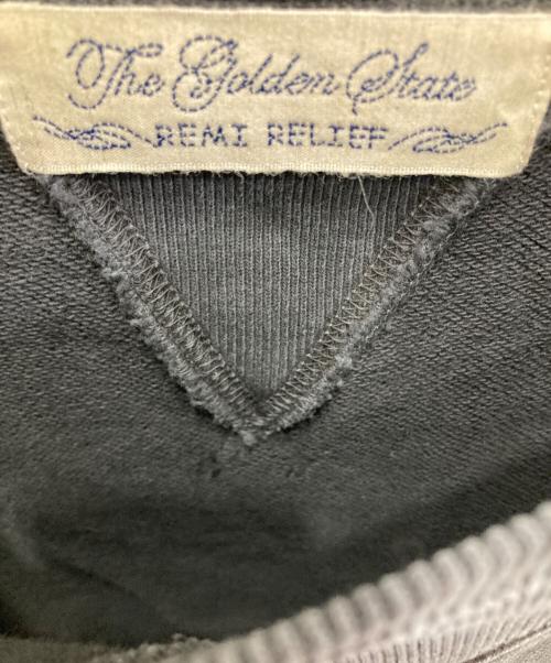 REMI RELIEF（レミレリーフ）REMI RELIEF (レミレリーフ) SP加工裏毛クルーネックスウェット グレー サイズ:Mの古着・服飾アイテム