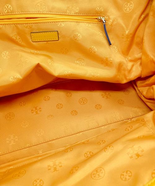 TORY BURCH（トリーバーチ）TORY BURCH (トリーバーチ) BLAKE PRINTED TOTE/ブレイク プリンテッド トート ホワイト×グリーンの古着・服飾アイテム