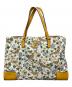 TORY BURCH（トリーバーチ）の古着「BLAKE PRINTED TOTE/ブレイク プリンテッド トート」｜ホワイト×グリーン