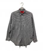 5525galleryゴーゴーニーゴーギャラリー）の古着「THOMAS MASON生地 チェックシャツ」｜ホワイト×ブラック