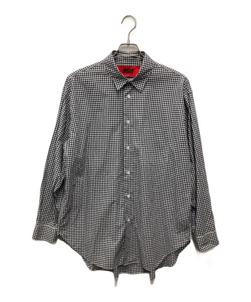 5525gallery（ゴーゴーニーゴーギャラリー）5525gallery (ゴーゴーニーゴーギャラリー) THOMAS MASON生地 チェックシャツ ホワイト×ブラック サイズ:Fの古着・服飾アイテム