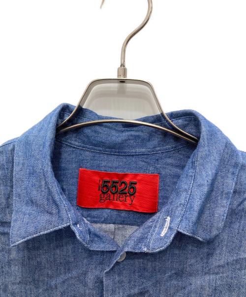 5525gallery（ゴーゴーニーゴーギャラリー）5525gallery (ゴーゴーニーゴーギャラリー) デニムシャツ ブルー サイズ:Mの古着・服飾アイテム
