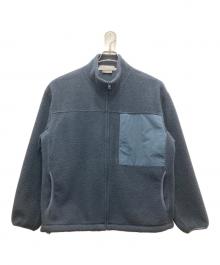 UNIVERSAL PRODUCTS.（ユニバーサルプロダクツ）の古着「FLEECE ZIP CARDIGAN」｜ネイビー