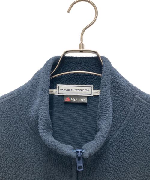 UNIVERSAL PRODUCTS.（ユニバーサルプロダクツ）UNIVERSAL PRODUCTS. (ユニバーサルプロダクツ) FLEECE ZIP CARDIGAN ネイビー サイズ:3の古着・服飾アイテム