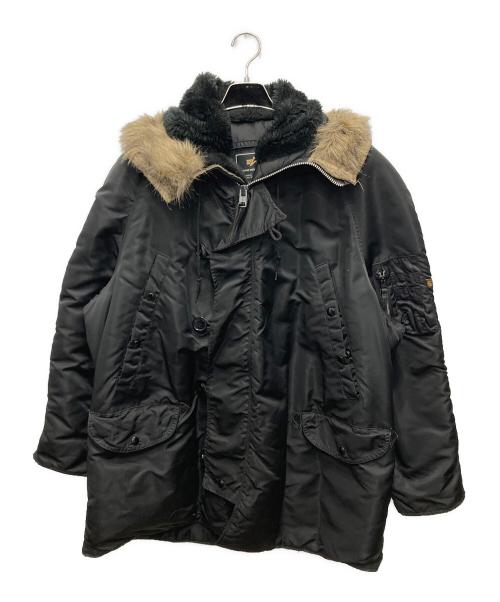 ALPHA（アルファ）ALPHA (アルファ) N-3Bタイプコート ブラック サイズ:Lの古着・服飾アイテム