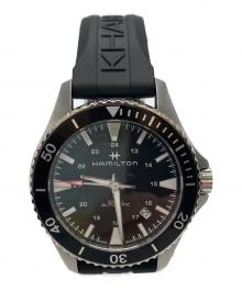 HAMILTON（ハミルトン）の古着「カーキ ネイビー スキューバーデイト」｜ブラック