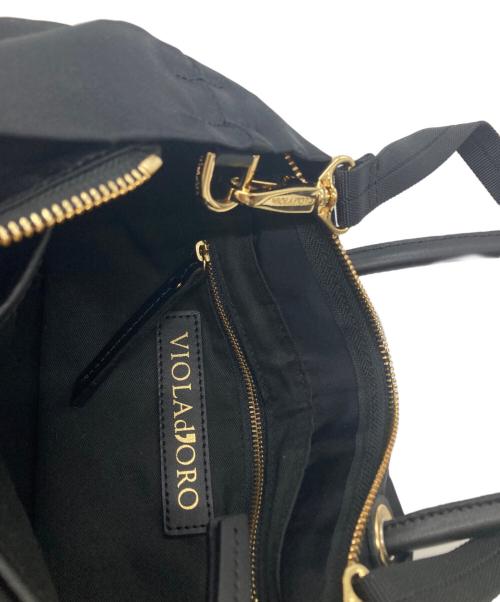VIOLAd'ORO（ヴィオラドーロ）VIOLAd'ORO (ヴィオラドーロ) BIANCA/ハンドバッグ ブラック 未使用品の古着・服飾アイテム