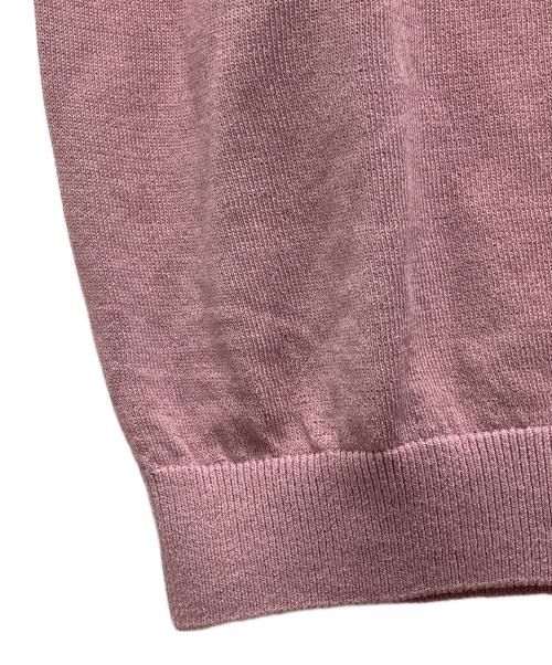 MOONCASTLE（ムーンキャッスル）MOONCASTLE (ムーンキャッスル) ニットポロシャツ ピンク サイズ:M 未使用品の古着・服飾アイテム