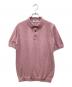 MOONCASTLE（ムーンキャッスル）の古着「ニットポロシャツ」｜ピンク