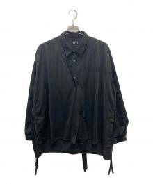 HARE（ハレ）の古着「SHEER LAYERED SHIRT/シアー レイヤード シャツ」｜ブラック