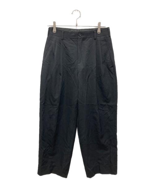 COMME des GARCONS HOMME PLUS（コムデギャルソンオムプリュス）COMME des GARCONS HOMME PLUS (コムデギャルソンオムプリュス) 2タックパンツ ブラック サイズ:Mの古着・服飾アイテム