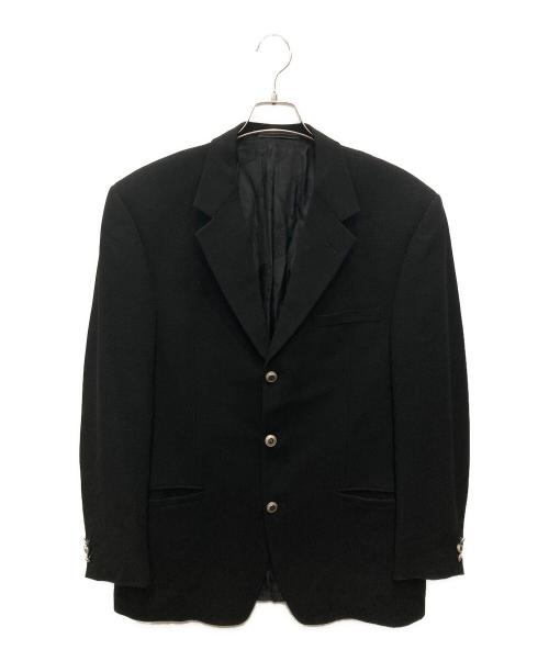 VERSACE（ヴェルサーチェ）VERSACE (ヴェルサーチェ) 3Bジャケット ブラック サイズ:52の古着・服飾アイテム