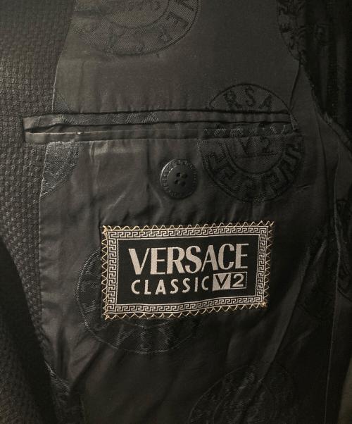 VERSACE（ヴェルサーチェ）VERSACE (ヴェルサーチェ) 3Bジャケット ブラック サイズ:52の古着・服飾アイテム