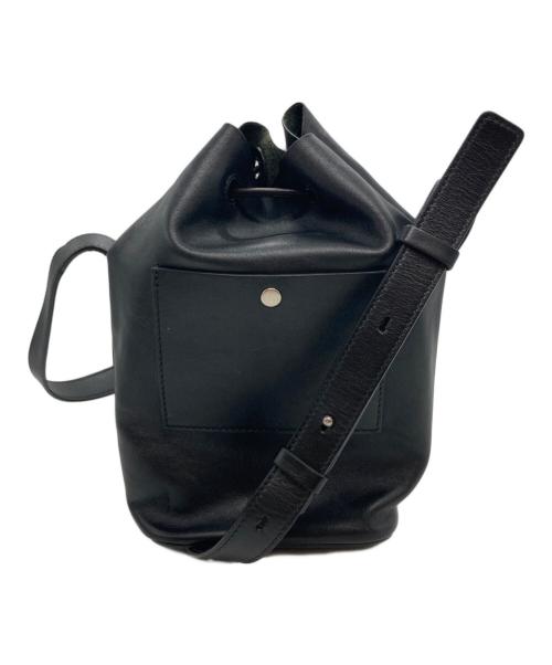 JIL SANDER（ジルサンダー）JIL SANDER (ジルサンダー) ドロースリングバッグ ブラックの古着・服飾アイテム