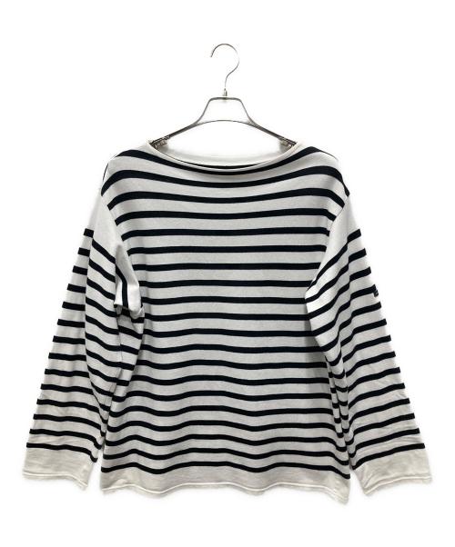 OUTIL（ウティ）OUTIL (ウティ) バスクシャツ ホワイト×ブラックの古着・服飾アイテム