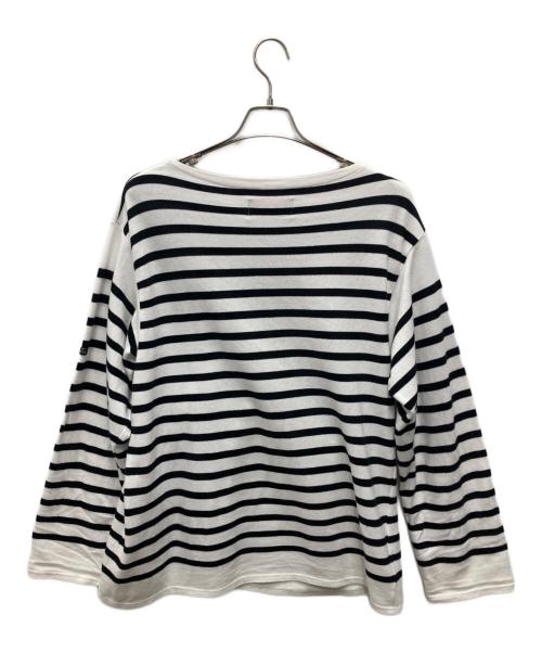 OUTIL（ウティ）OUTIL (ウティ) バスクシャツ ホワイト×ブラックの古着・服飾アイテム