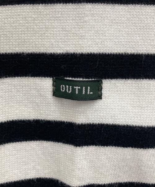 OUTIL（ウティ）OUTIL (ウティ) バスクシャツ ホワイト×ブラックの古着・服飾アイテム