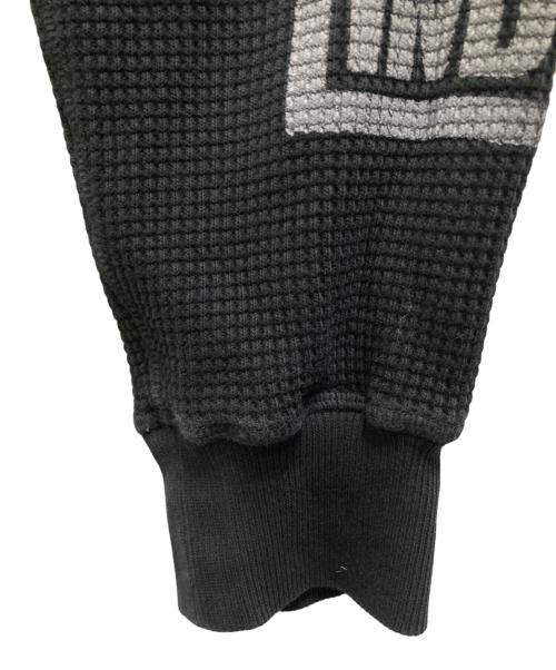 DIESEL（ディーゼル）DIESEL (ディーゼル) HONEYCOMB S-GINAFFLE HOODIE/ハニカム エス・ギナッフル フーディー ブラック サイズ:Lの古着・服飾アイテム