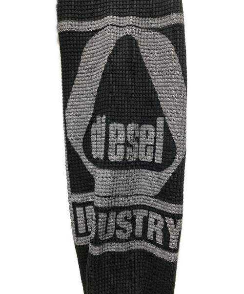 DIESEL（ディーゼル）DIESEL (ディーゼル) HONEYCOMB S-GINAFFLE HOODIE/ハニカム エス・ギナッフル フーディー ブラック サイズ:Lの古着・服飾アイテム