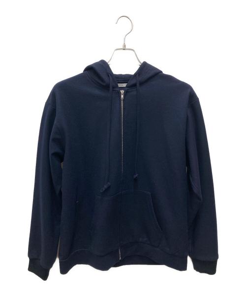 moncao（モンサオ）moncao (モンサオ) ジップパーカー ネイビー サイズ:Lの古着・服飾アイテム