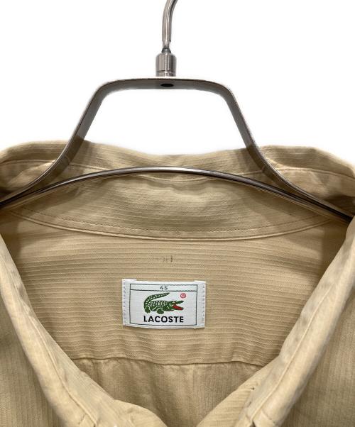 LACOSTE（ラコステ）LACOSTE (ラコステ) ボタンダウンシャツ ベージュ サイズ:不明（実寸をご確認ください）の古着・服飾アイテム