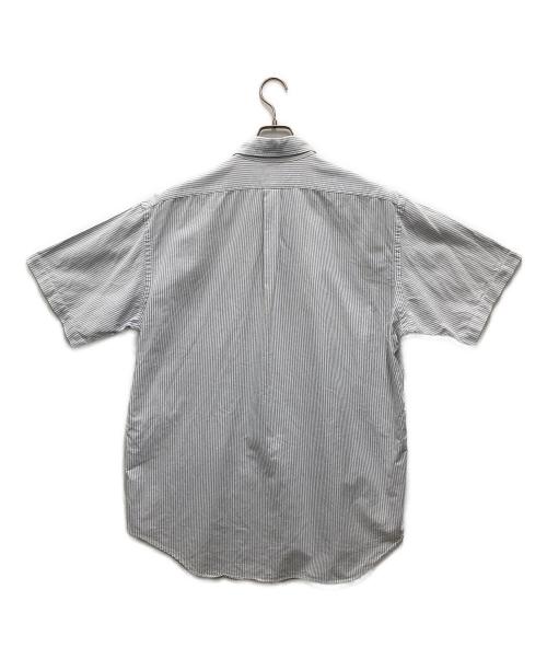 RALPH LAUREN（ラルフローレン）RALPH LAUREN (ラルフローレン) S/Sストライプシャツ ホワイト×ブルー サイズ:Lの古着・服飾アイテム