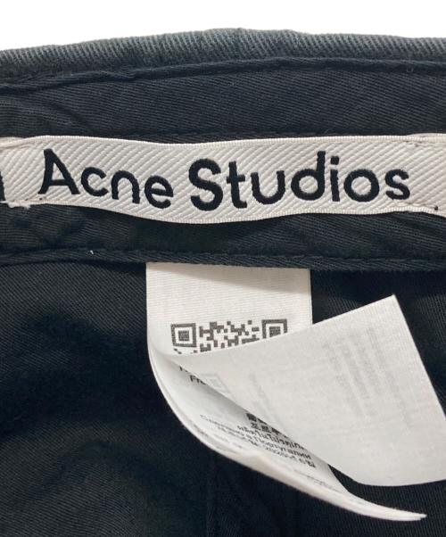Acne studios（アクネ ストゥディオス）ACNE STUDIOS (アクネ ストゥディオス) 1996 ロゴ刺繍 ベースボールキャップ ブラック サイズ:59cmの古着・服飾アイテム