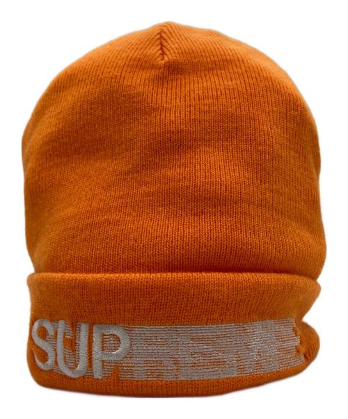 SUPREME（シュプリーム）Supreme (シュプリーム) Motion Logo Beanie オレンジの古着・服飾アイテム