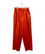 AEWEN MATOPHイウエン マトフ）の古着「ツイルタックパンツ」｜オレンジ