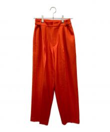 AEWEN MATOPH（イウエン マトフ）の古着「ツイルタックパンツ」｜オレンジ