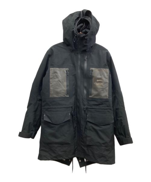 NIKE（ナイキ）NIKE (ナイキ) UNDERCOVER (アンダーカバー) 3レイヤー フィッシュテール パーカ ブラック サイズ:Lの古着・服飾アイテム