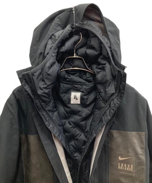 NIKE（ナイキ）NIKE (ナイキ) UNDERCOVER (アンダーカバー) 3レイヤー フィッシュテール パーカ ブラック サイズ:Lの古着・服飾アイテム