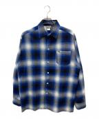 CalTopキャルトップ）の古着「オンブレチェックシャツ」｜ブルー×ホワイト