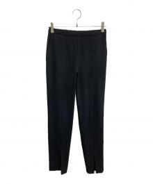 LE PHIL（ル フィル）の古着「2WAYツイルフロントスリットパンツ」｜ブラック