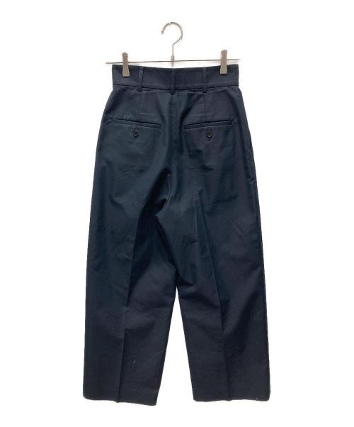 uncrave（アンクレイヴ）uncrave (アンクレイヴ) タックパンツ ネイビーの古着・服飾アイテム
