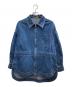 CURRENTAGE（カレンテージ）の古着「ギャザー ジップ デニムジャケット」｜ブルー