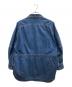 CURRENTAGE (カレンテージ) ギャザー ジップ デニムジャケット ブルー サイズ:S：15000円