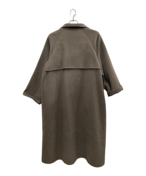 ROPE（ロペ）ROPE (ロペ) リッチリバースタンドカラーフォルムコート ブラウン サイズ:38の古着・服飾アイテム