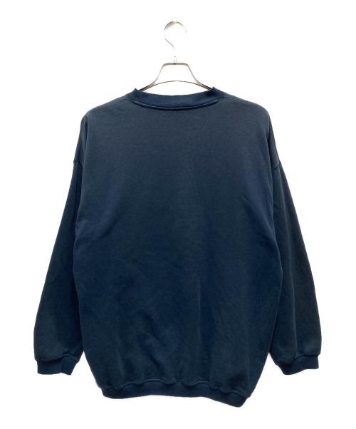 stussy（ステューシー）stussy (ステューシー) 90'sフェルトプリントスウェット ネイビー サイズ:XXLの古着・服飾アイテム