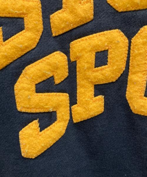 stussy（ステューシー）stussy (ステューシー) 90'sフェルトプリントスウェット ネイビー サイズ:XXLの古着・服飾アイテム