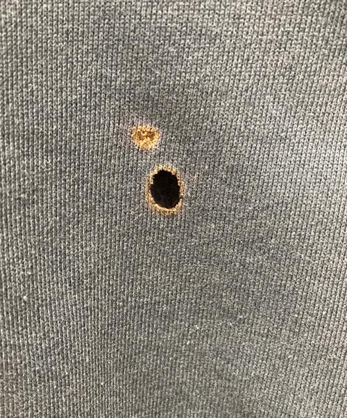 stussy（ステューシー）stussy (ステューシー) 90'sフェルトプリントスウェット ネイビー サイズ:XXLの古着・服飾アイテム